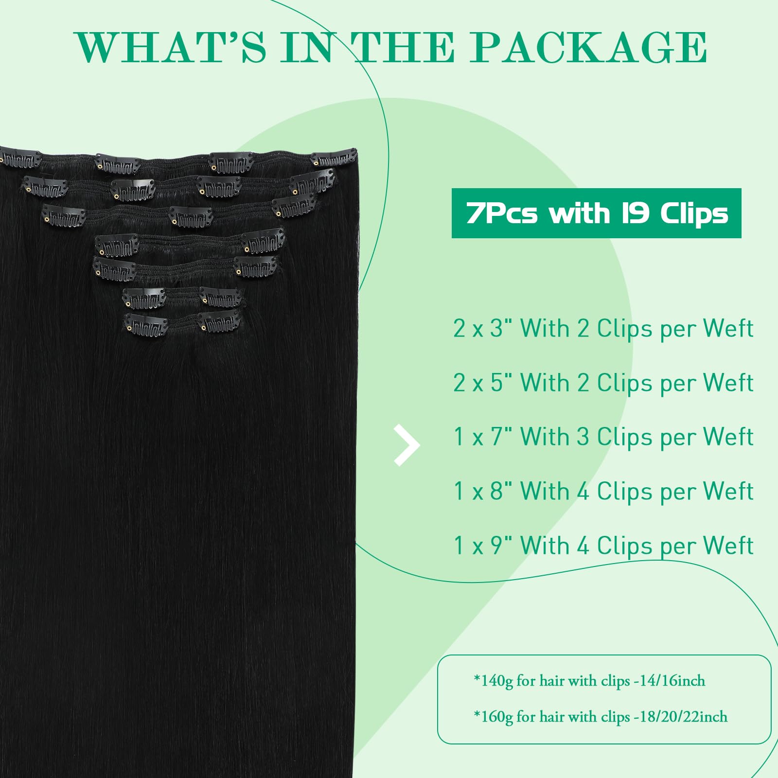 SURNEL Extensiones Clip Pelo Natural 100g 35cm 6 Piezas Castaño Chocolate Extensiones De Clip De Humano Real Extensiones Pelo Natural Remy (C#4-35cm) — view 99