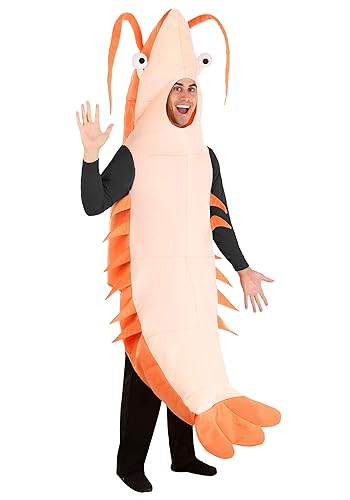 Adult Seal Costume | Ocean Animal & Sea Creature Cosplay Costumes | Sea Lion Jumpsuit Halloween Outfit - Medium - Orange