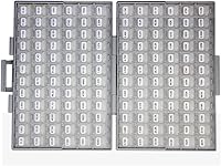 Vista 12 de AideTek SMT SMD 0201 Size 144 Values 100pc / Value Resistance Set 1% in Assortment Box-All Enclosure 14400pcs Assorted resistors kit