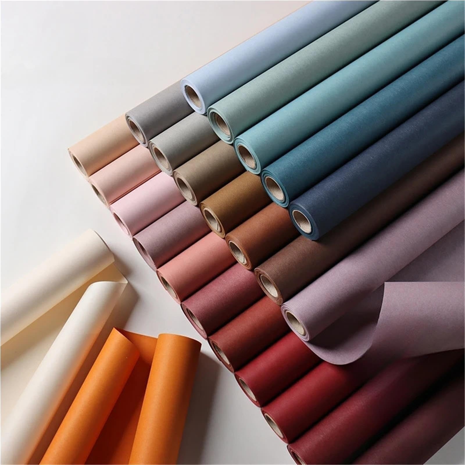 Papier d'emballage mat de couleur unie 60 cm x 6 mètres