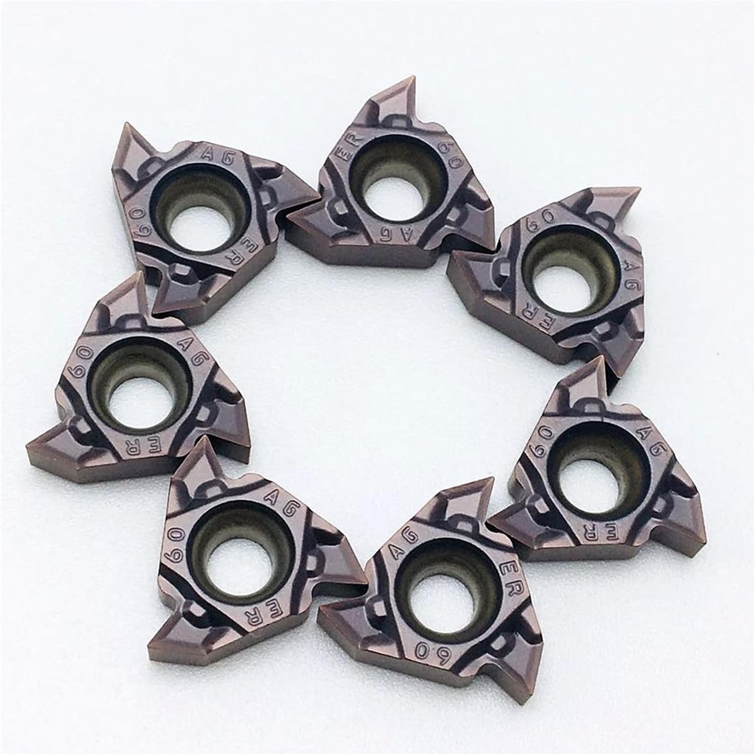 Surface Milling Cutter Carbide Inserts MMT 16ER AG60-S VP15TF UE6020 US735 Turning Inserts Thread Turning Tools MMT16ER Thread Inserts (Angle : 16ER AG60-S US735, Shank Diameter : 10PCS(1box))