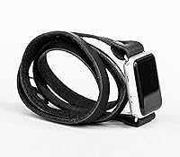 Vista 7 de boho Leather multi wrap band compatible with Apple watch 38mm 40mm 41mm 42mm 44mm 45mm 46mm 49mm, Handmade UA 1860