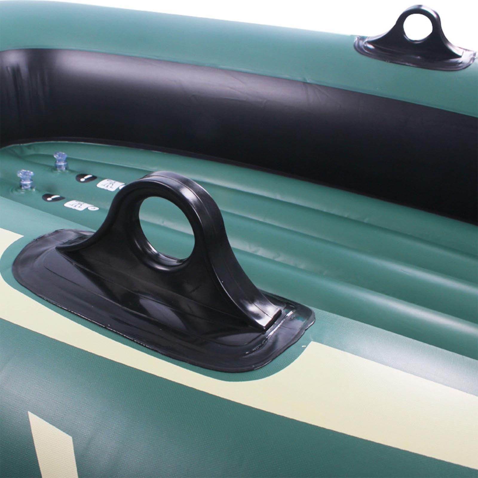 2 Stück Schlauchboot Aufblasbares Kajak Ruderboot Badeinsel Wasserinsel Boot Aus Robustem PVC mit Zwei Paddelsitzen Und Doppelventil für Schnelles auf, 1 Person mit Paddel