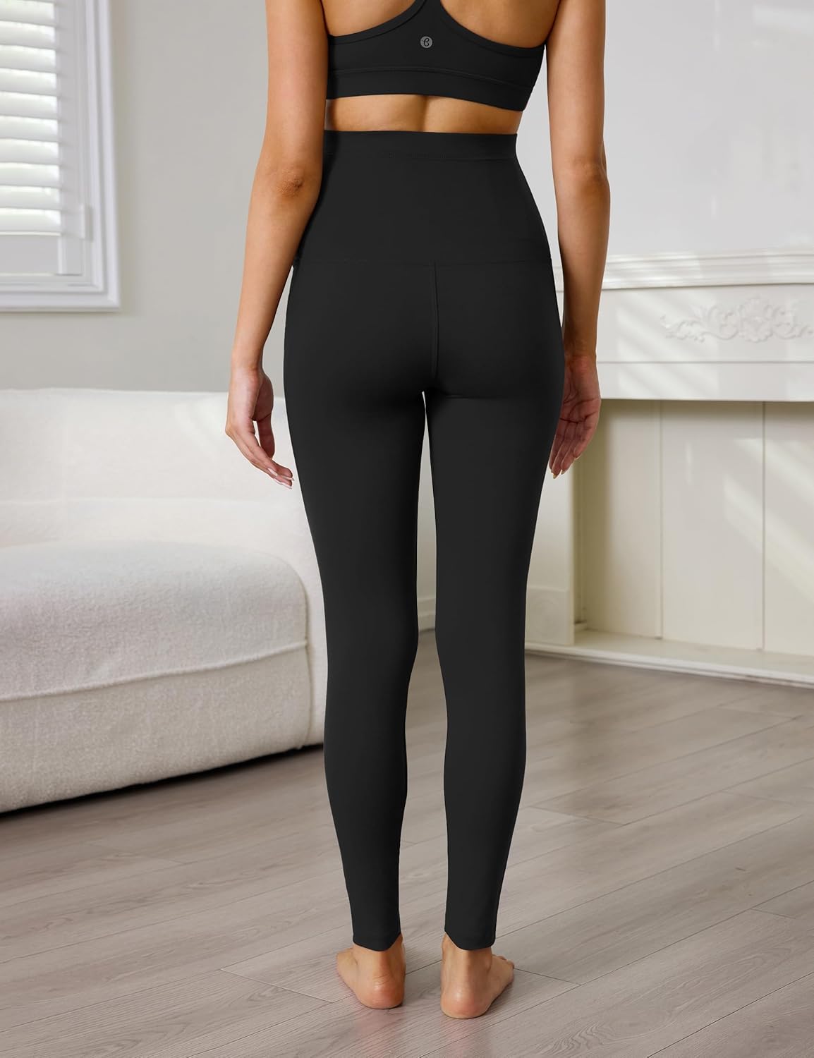 Buttergene 3 Pack Women's Maternity Leggings with Pockets Over The Belly Maternity Yoga Pants Pregnancy Leggings - Image 4