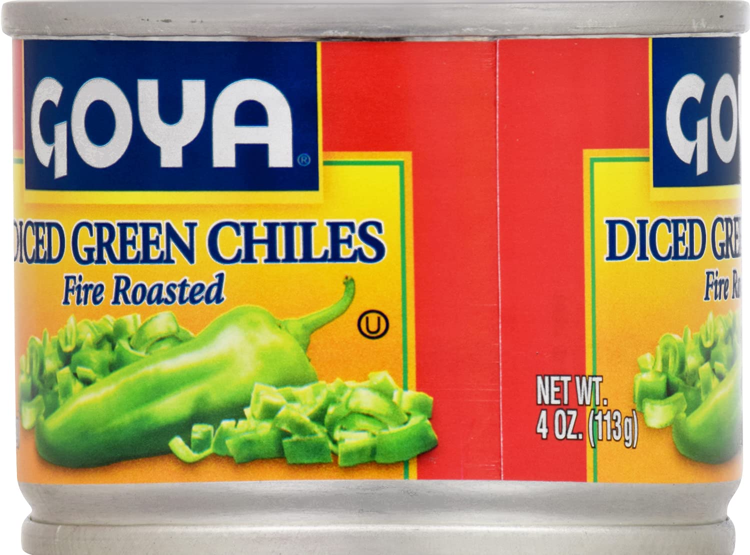 Goya Diced Green Chiles Fire Roasted, 4 Oz