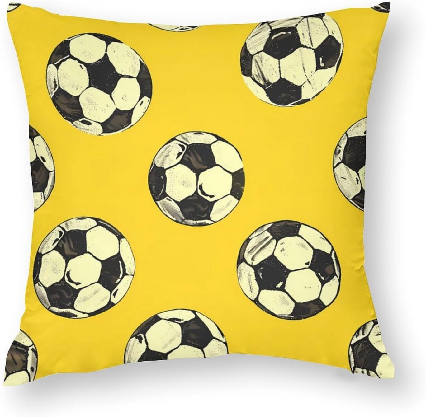 Football Printed Throw Pillow Case 4 Pcs Soft Pillowcases Pillows Covers Sofa Bed Decor 12/14/16/17/18/20/22/24/32 Inches