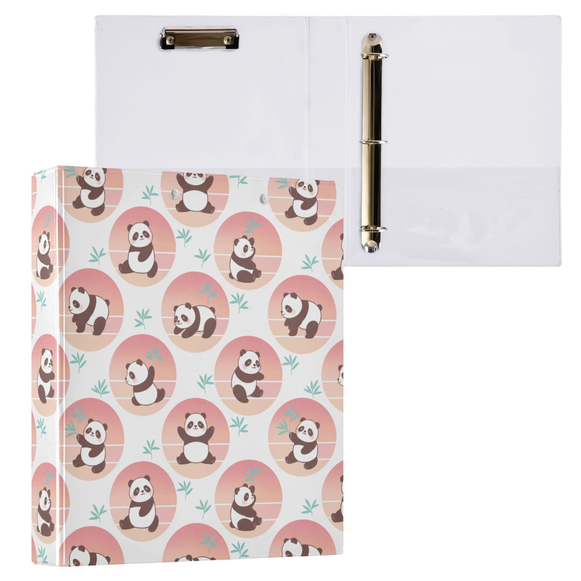 Raccoglitore a 3 anelli da 12,7 cm con tasche interne, 1/2 raccoglitori universitari per studenti, 200 fogli