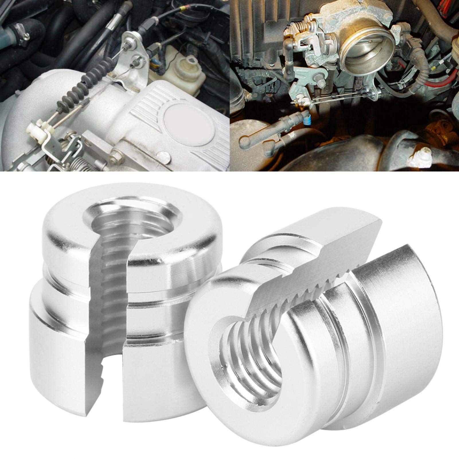 Boccola cavo acceleratore, kit cavo acceleratore, kit 2 boccole cavo acceleratore in alluminio adatto per E30 E28 E39 E36 M20 M30 M50 S14 M60