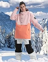 Vista 10 de Chaquetas de esquí para hombre, abrigos de snowboard para mujer, chaqueta impermeable para deportes de invierno, resistente al viento, cálida Todo