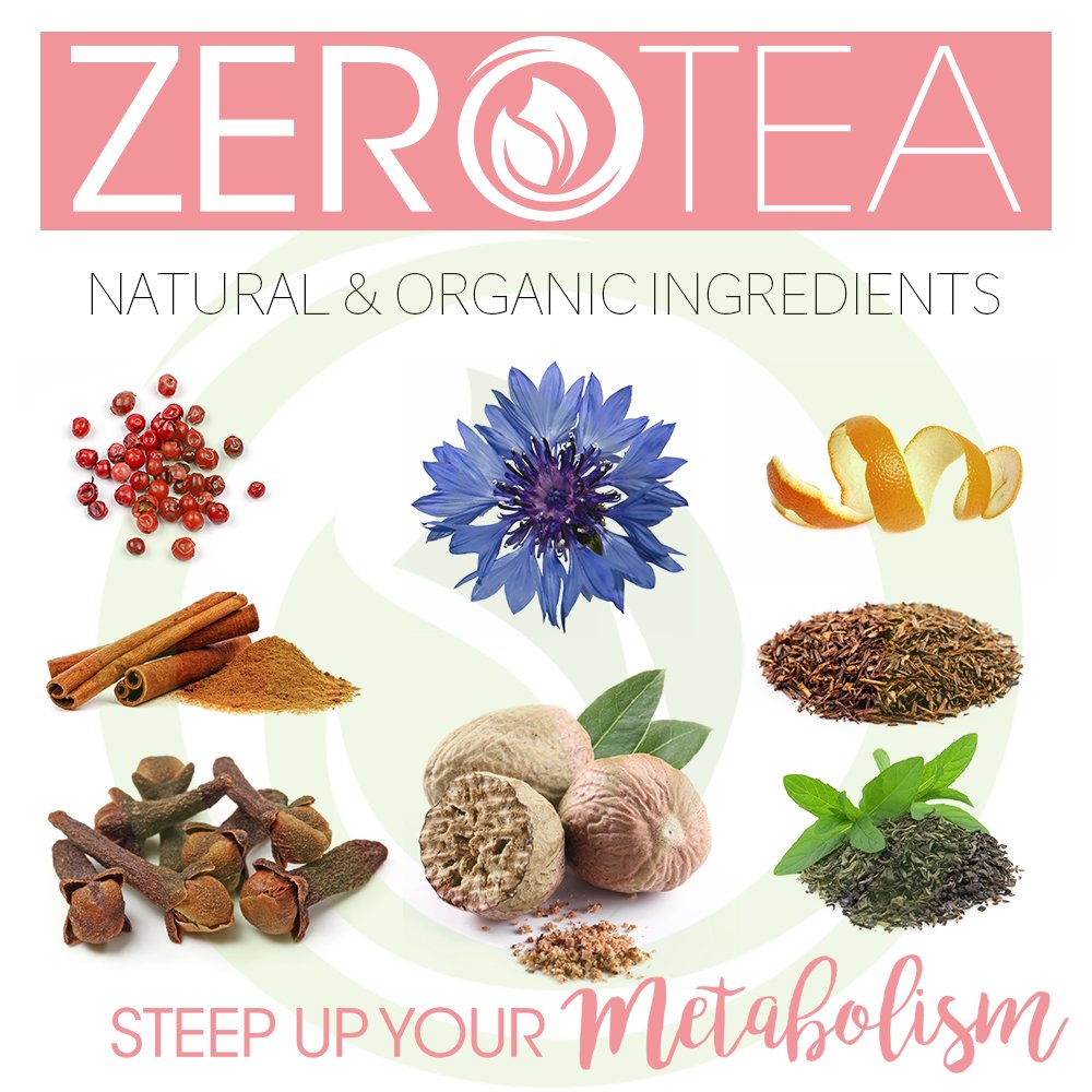 Zero Tea 14 Day Detox Tea, Teatox Herbal Tea for Cleanse