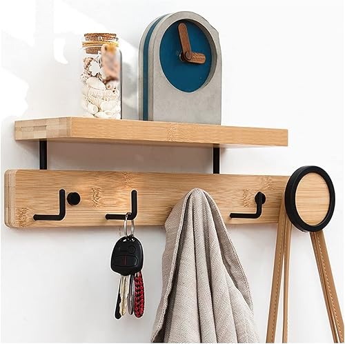 Ganchos para colgar abrigos de pared, ganchos de entrada para abrigos, ganchos de madera, organizador de ropa, perchero para dormitorio, armarios,