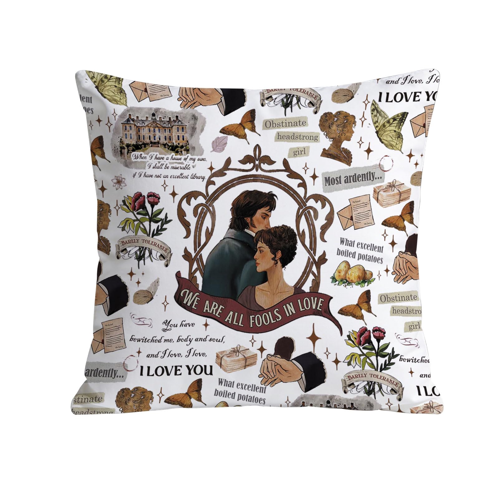 Taie d'oreiller lecteur romantique en tissu doux anti-pli pour préserver vos nuits