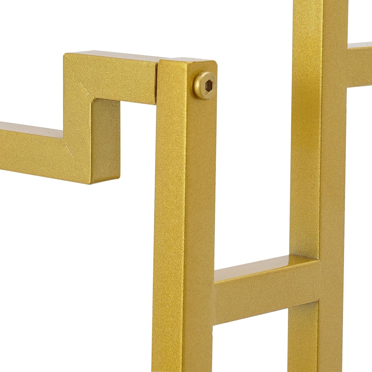 Floor Standing Scarf Display Stand, 5-Tier Metal Freestanding Scarf Holder Organizer, Towel Rack for Commercial Clothing Retail Store Sheets Suit Pants