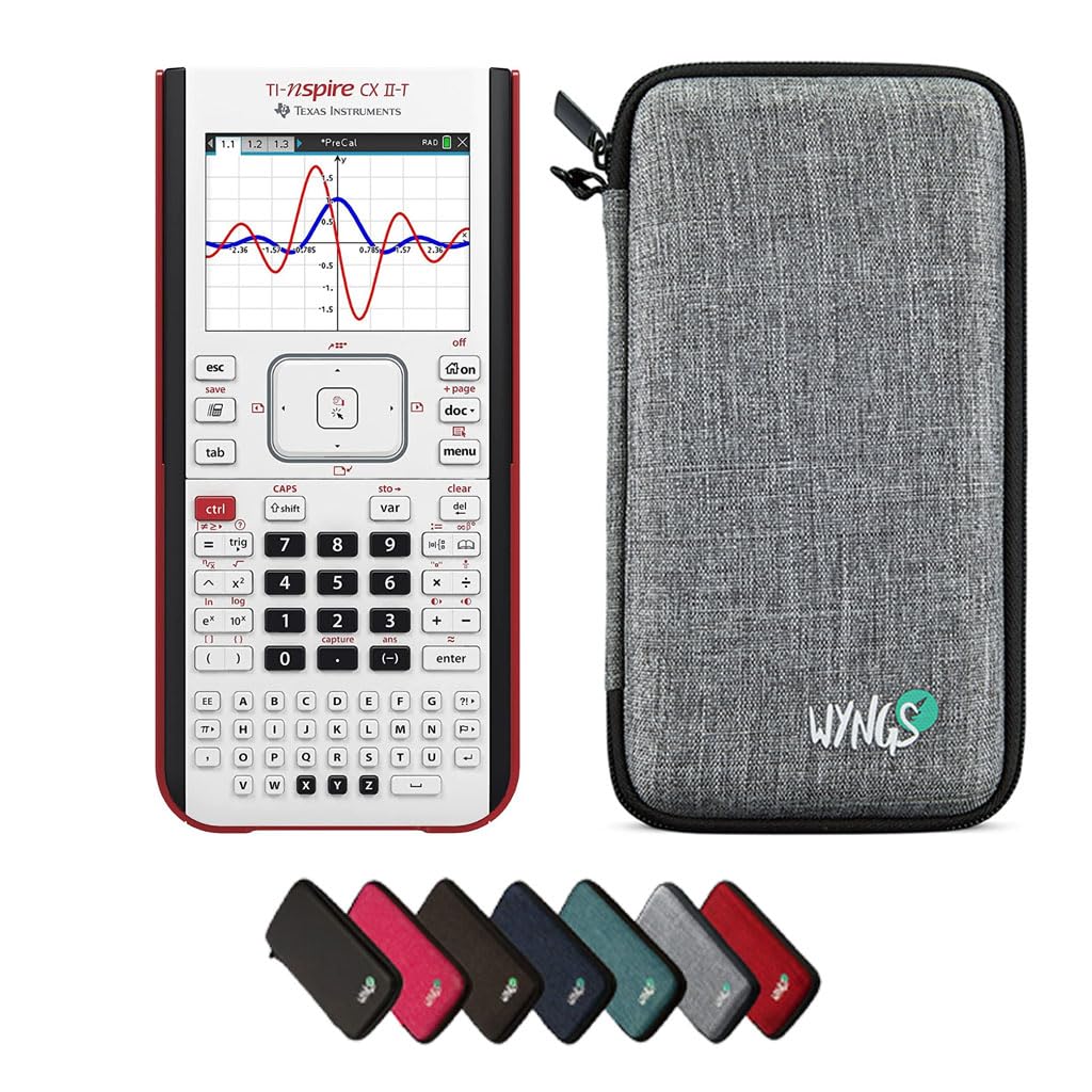 CALCUSO Pacchetto Base grigio chiaro con Calcolatrice TI Nspire CX II-T