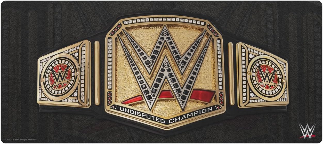 Head Case Designs Officially Licensed WWE Undisputed Championship Title Belts 37.4 x 15.75 x 0.16 inches (900 x 400 mm) - XL Gaming Office Desk PC Keyboard Mouse Mat Pad