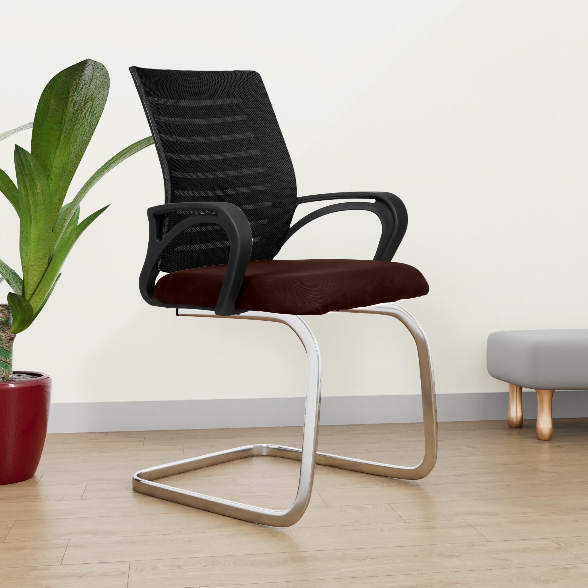 ROSE® Elite Mesh Mid-Back Ergonomic Office Visitor Chair | Study Chair | Computer Chair | Work from Home (Brown & Black) (B0D26D57RJ) Amazon Price History, Amazon Price Tracker