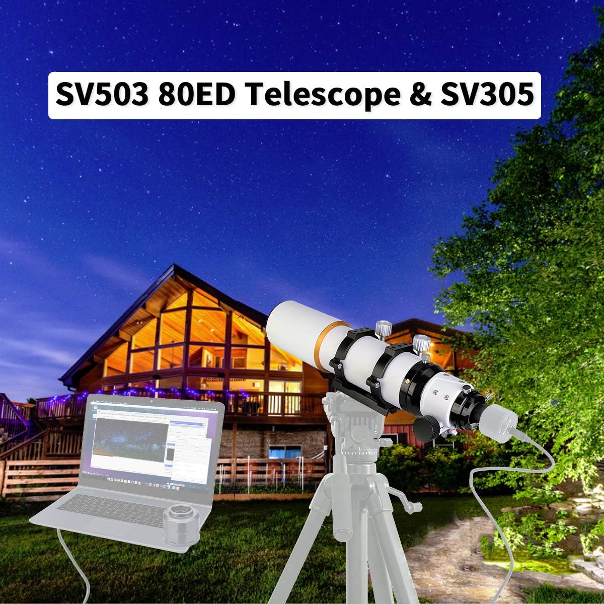 Rеvіеw SVBONY SV503 Telescope 80ED F7 Telescope OTA Focal Length 560mm for Exceptional Viewing and Astrophotography