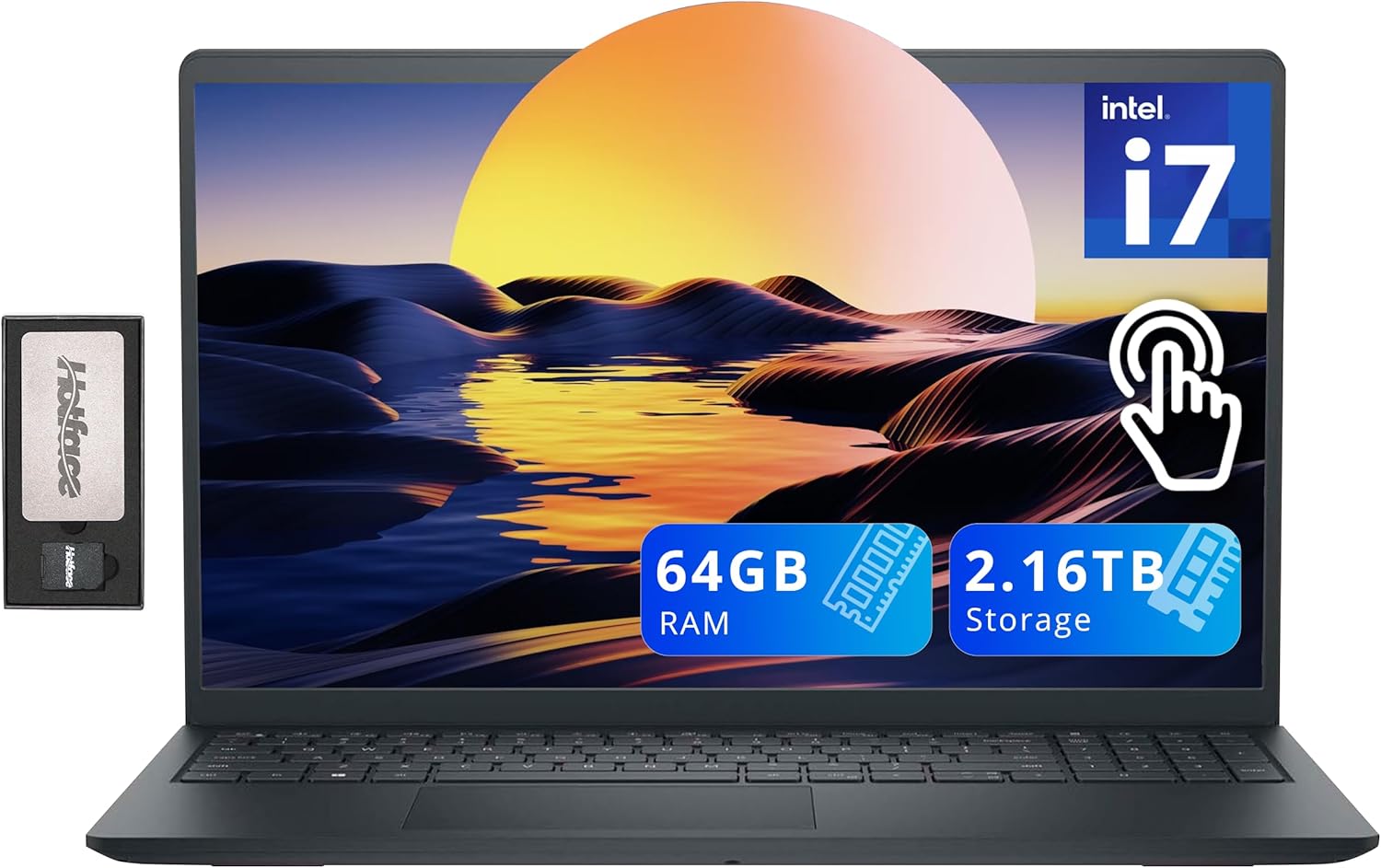 DELL 2023 Inspiron 15 3530 Laptop, 15.6" FHD Touchscreen, Intel Core i7-1355U Processor, 16GB DDR4 RAM, 512GB PCIe SSD, Wi-Fi, Webcam, HDMI, Windows 11 Home, Black