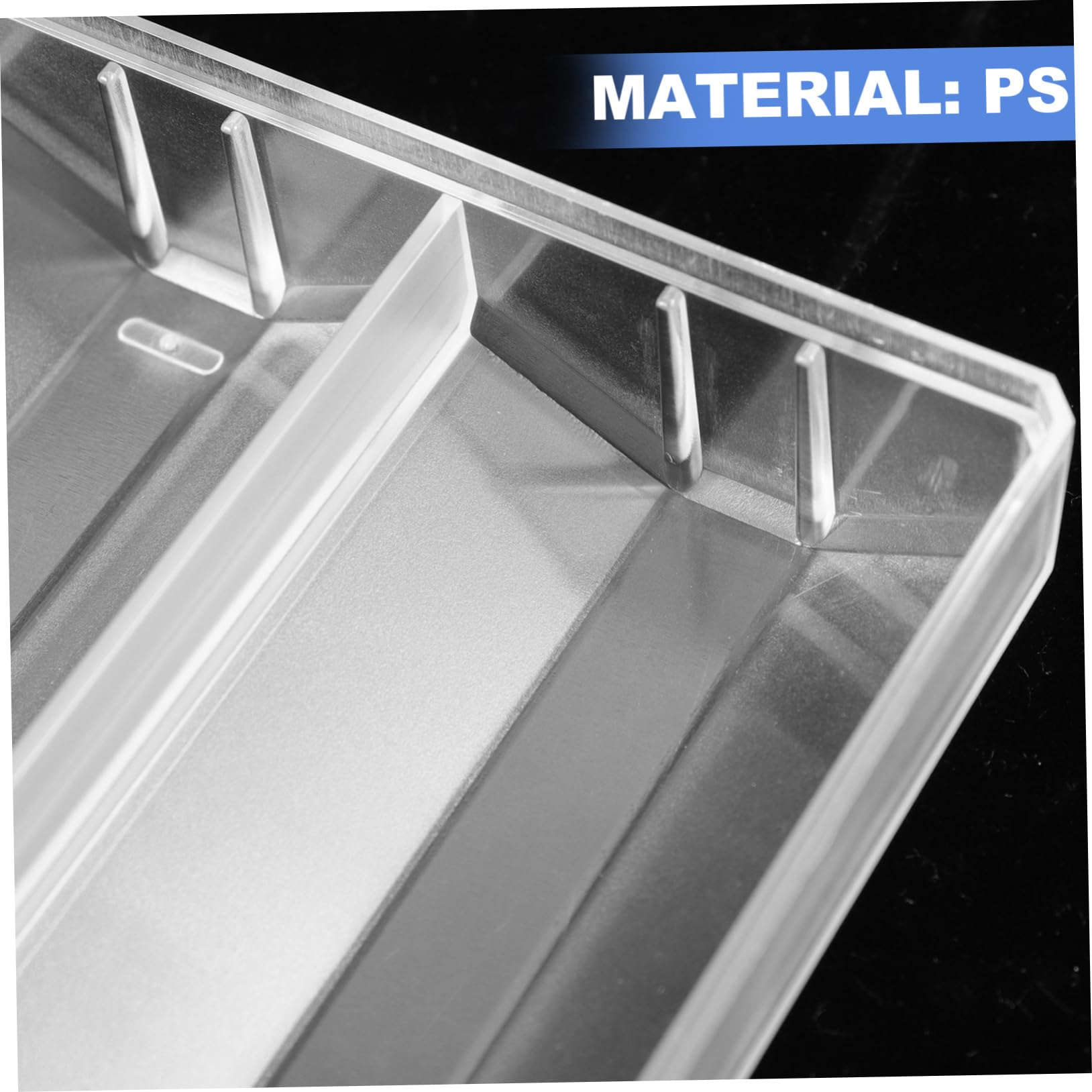 boîte à Tableau de étui de Transport de jetons de Poker Rangement de jetons de Poker Porte-Cartes de Poker Clair Plateau de jetons de Poker Domestique Transparent