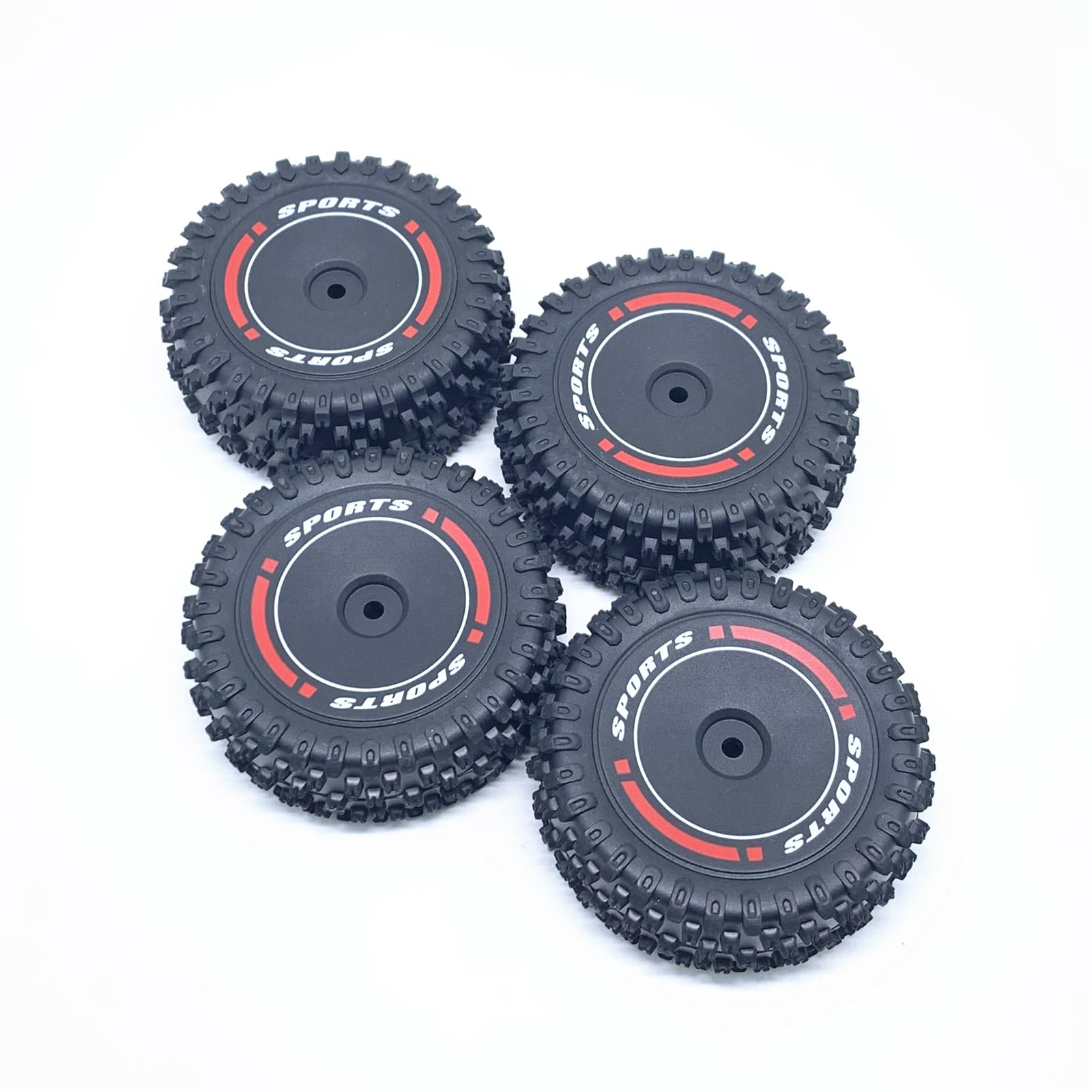 KingVal Replacement Front and Rear Wheel Tire RC Spare Parts Compatible with WLtoys 124010 RC Car