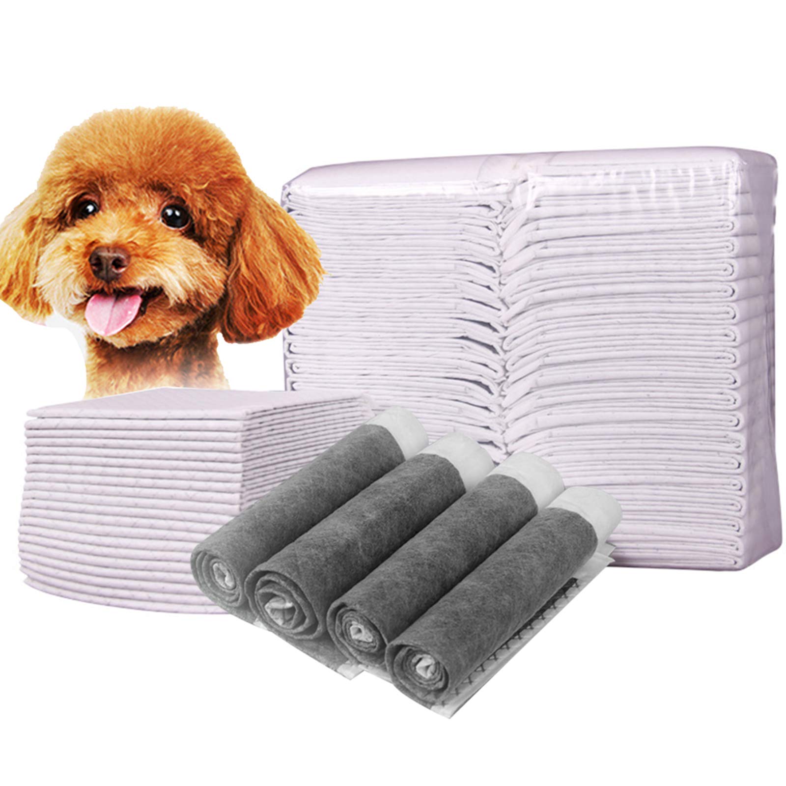 Dressage d'animaux Tapis Carbone Chiot Tapis, Chien Pee Wee Toilettes Tapis Formateur, Super Absorbent Anti Slip Séchage Rapide Leakproof Dog Pads, Désodorisation Couches