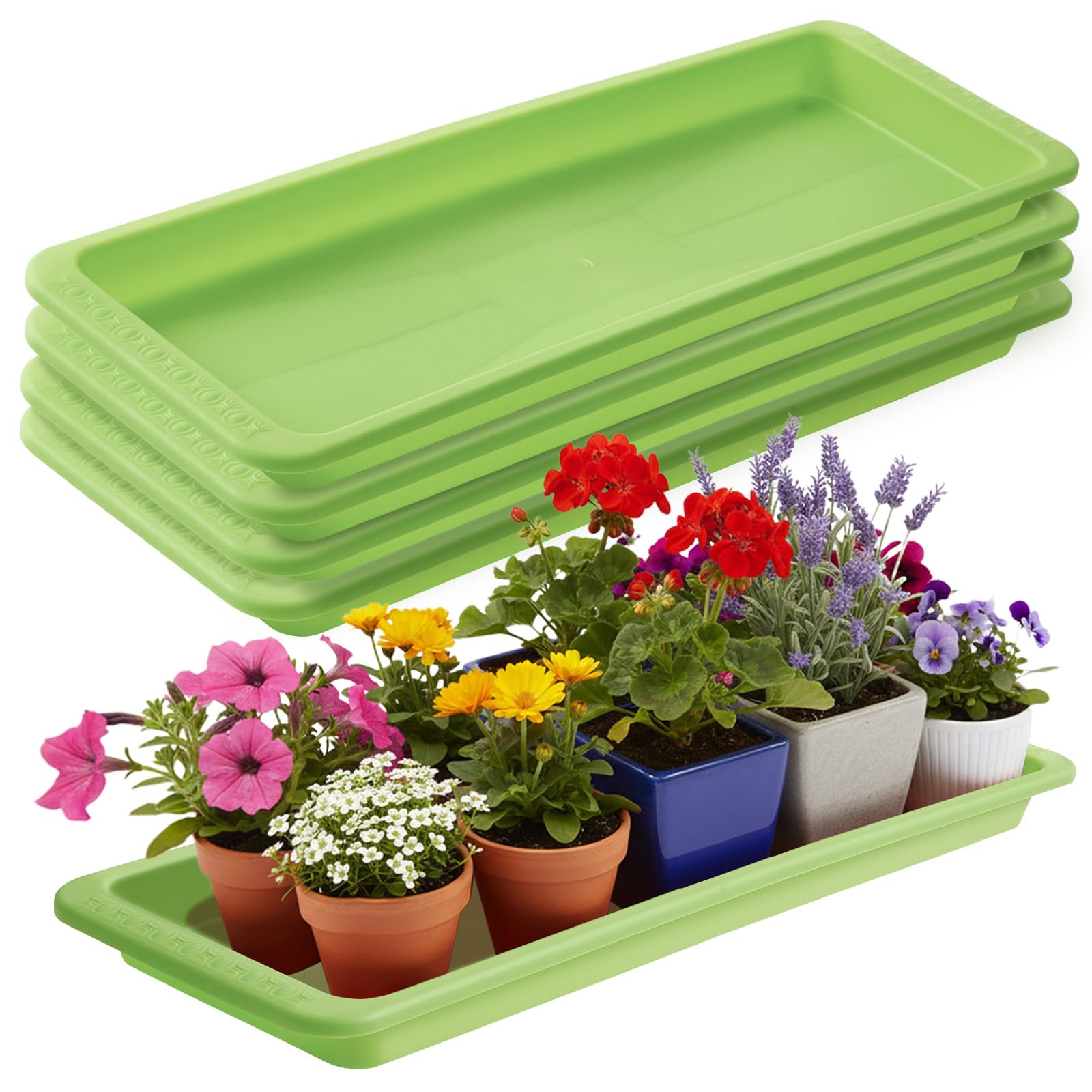 Amazon.com : Cinnvoice 4 Pack Green 24 x 8 x 1.6 Inch Rectangle