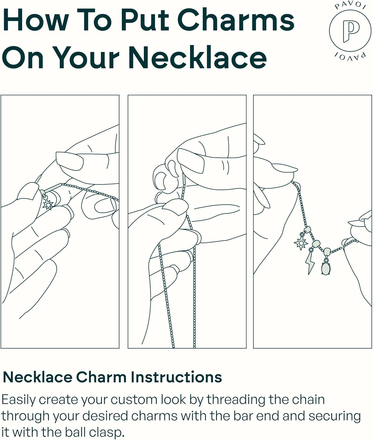 PAVOI 14K Gold Plated Dainty Necklace with Charms - Adjustable Chain Gold Charm Necklace for Women - Small Motif Removable Pendants - Cute Evil Eye, Flower, Cornicello, Sports, Religious Jewelry Gifts - Image 3