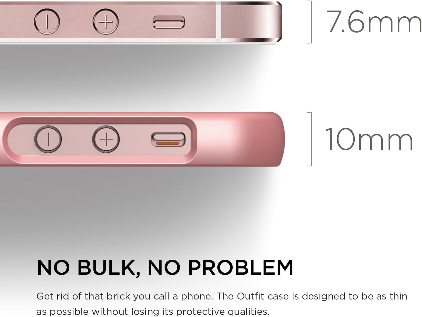 iPhone SE case, elago® [Glide][Rose Gold] - [Mix and Match][Premium Armor][True Fit] - for iPhone SE/5/5S