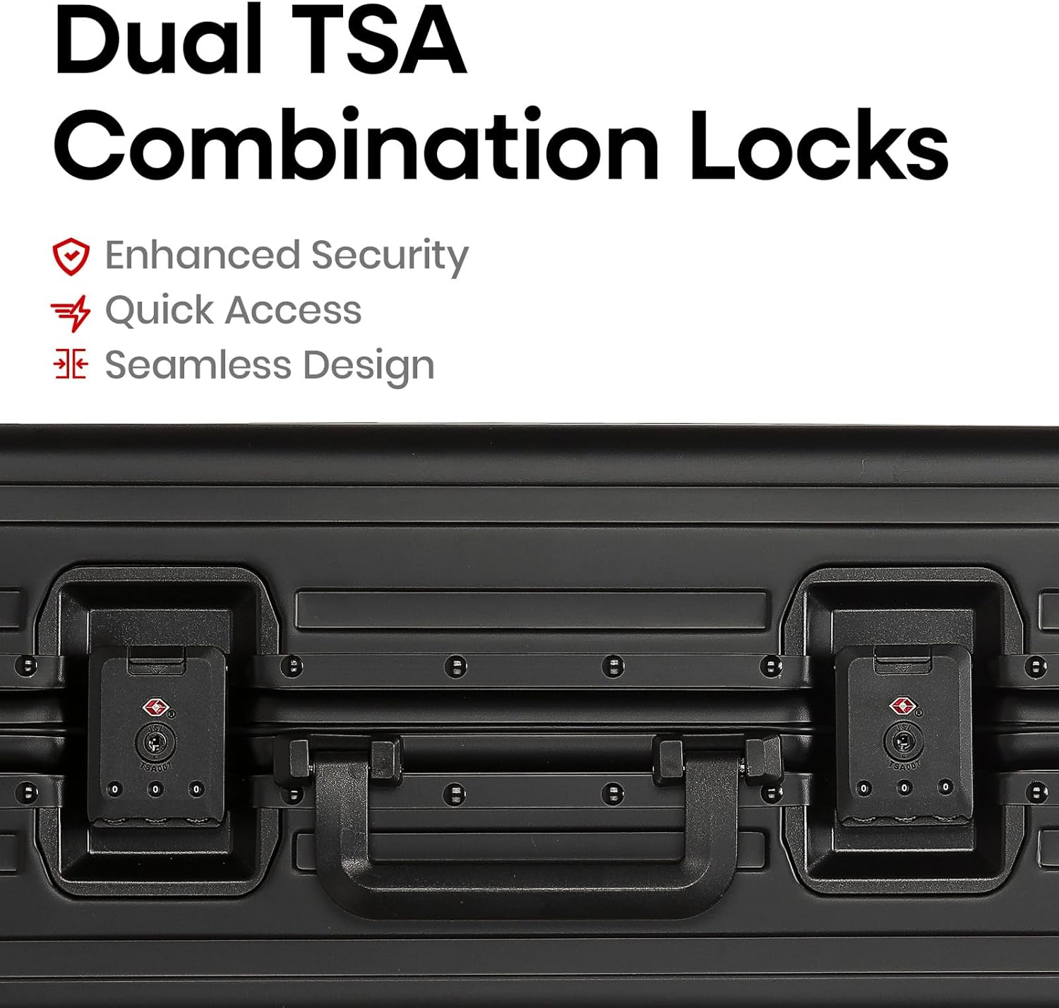 20 Inch All Aluminum Carry On Luggage 22x14x9 Airline Approved with Spinner Wheels,Hard Shell Zipperless Lightweight Small Suitcase with TSA Approved for Travel Business Women Men,Black - Image 8