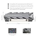 Thermalright M.2 Pro 2280 SSD Heatsink,8mm Heatpipe, High Performance Double Side Thermal pad gallery image