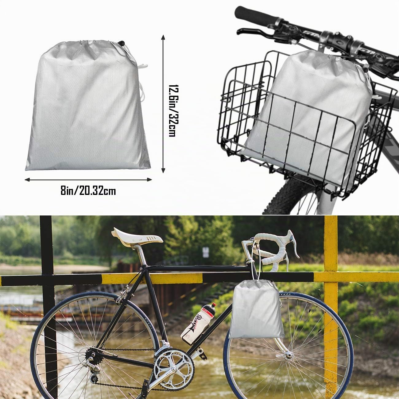 Housse De Vélo Favoto – Bâche Imperméable Anti-poussière, UV, Neige, Pour VTT/route, 200x70x110cm, Noir