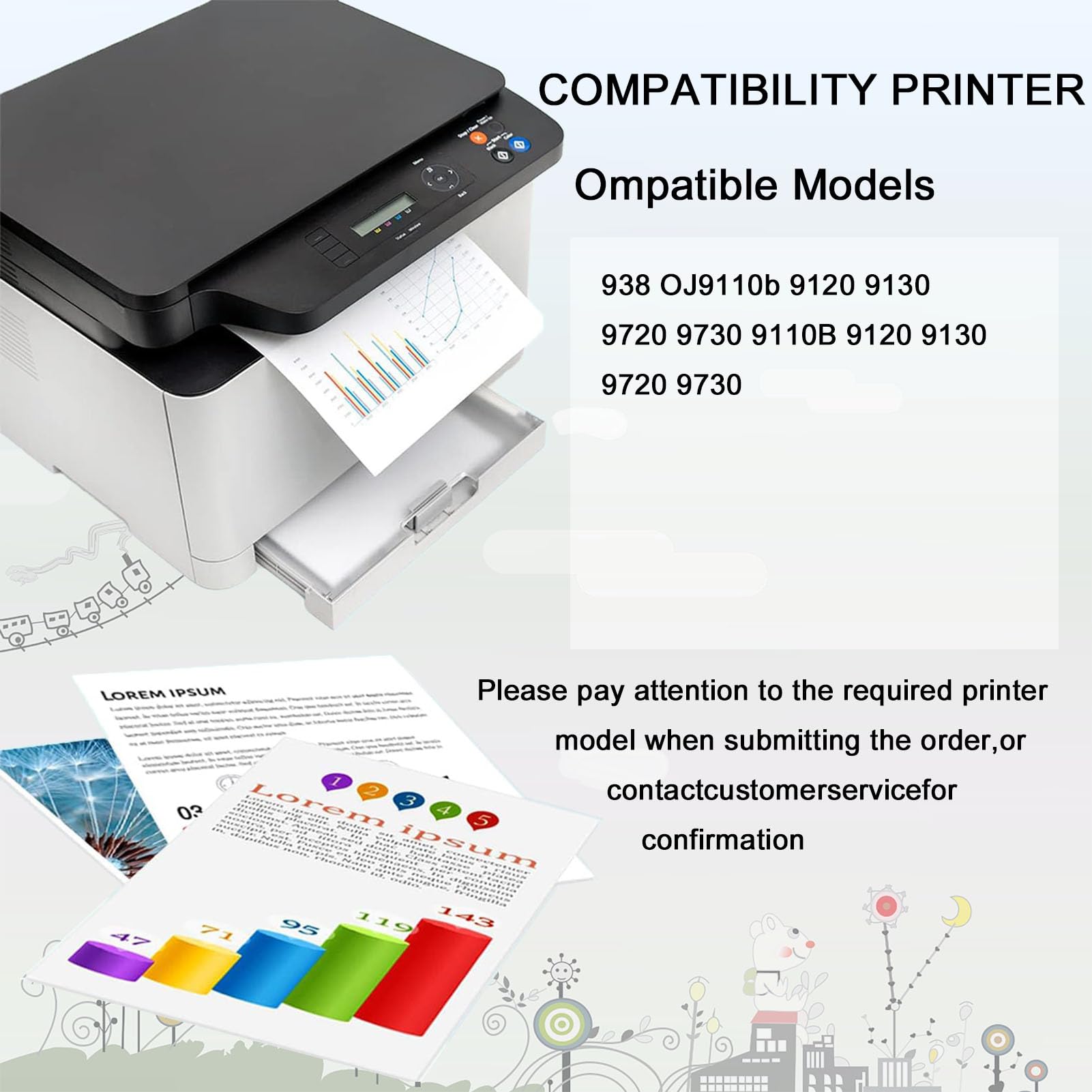 938XL Ink Cartridges Compatible for HP 938 XL 938xl Ink