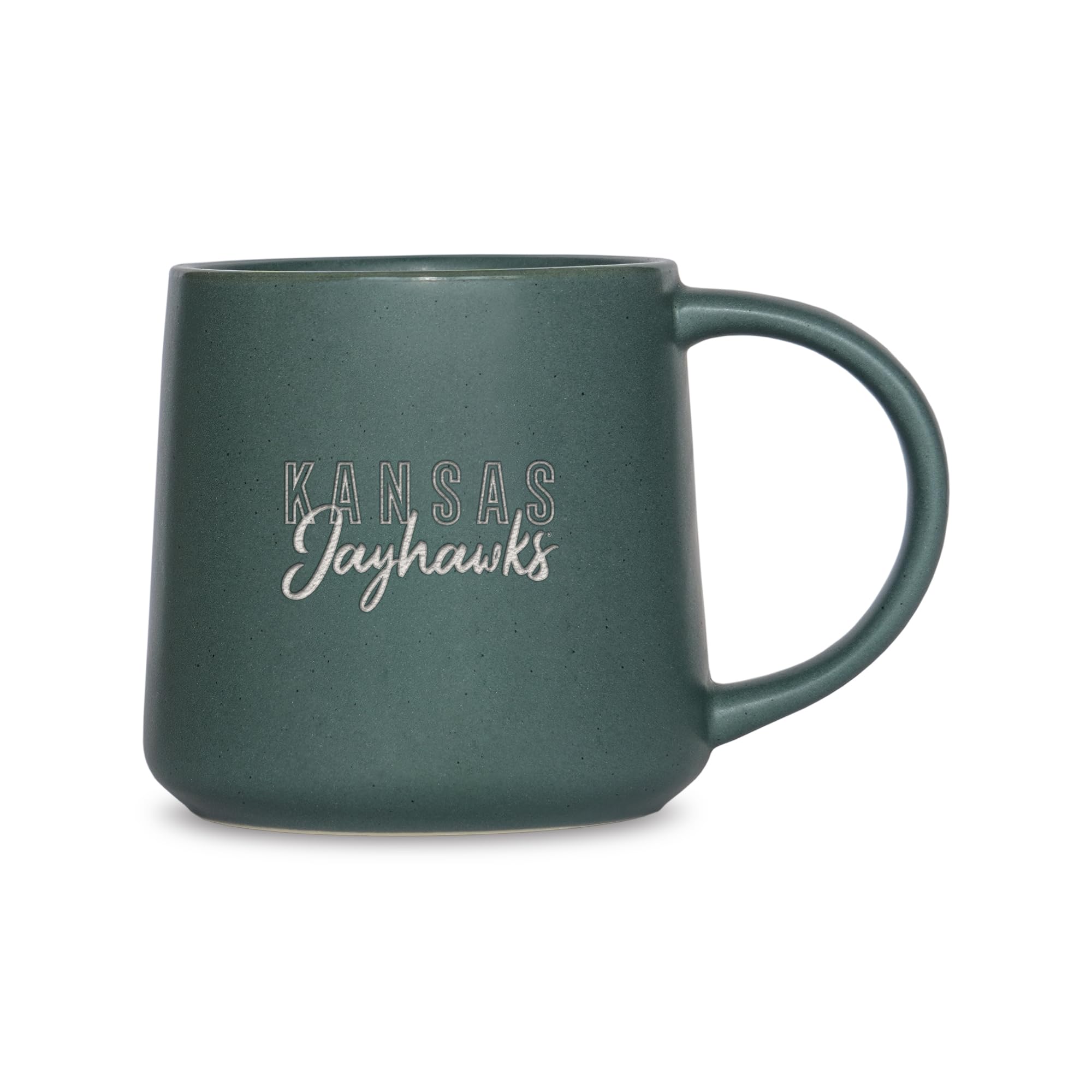 Tasse en céramique Kansas Jayhawks Rico Industries au fini sauge mat