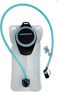 The Trailflow-88 Hydration Bladder by Mazama Designs. Leakproof, Easy to Clean and Fill Water Reservoir, BPA-Free, Fits Most Hydration Backpacks. Great for Running, Hiking, Camping, Cycling. 3L