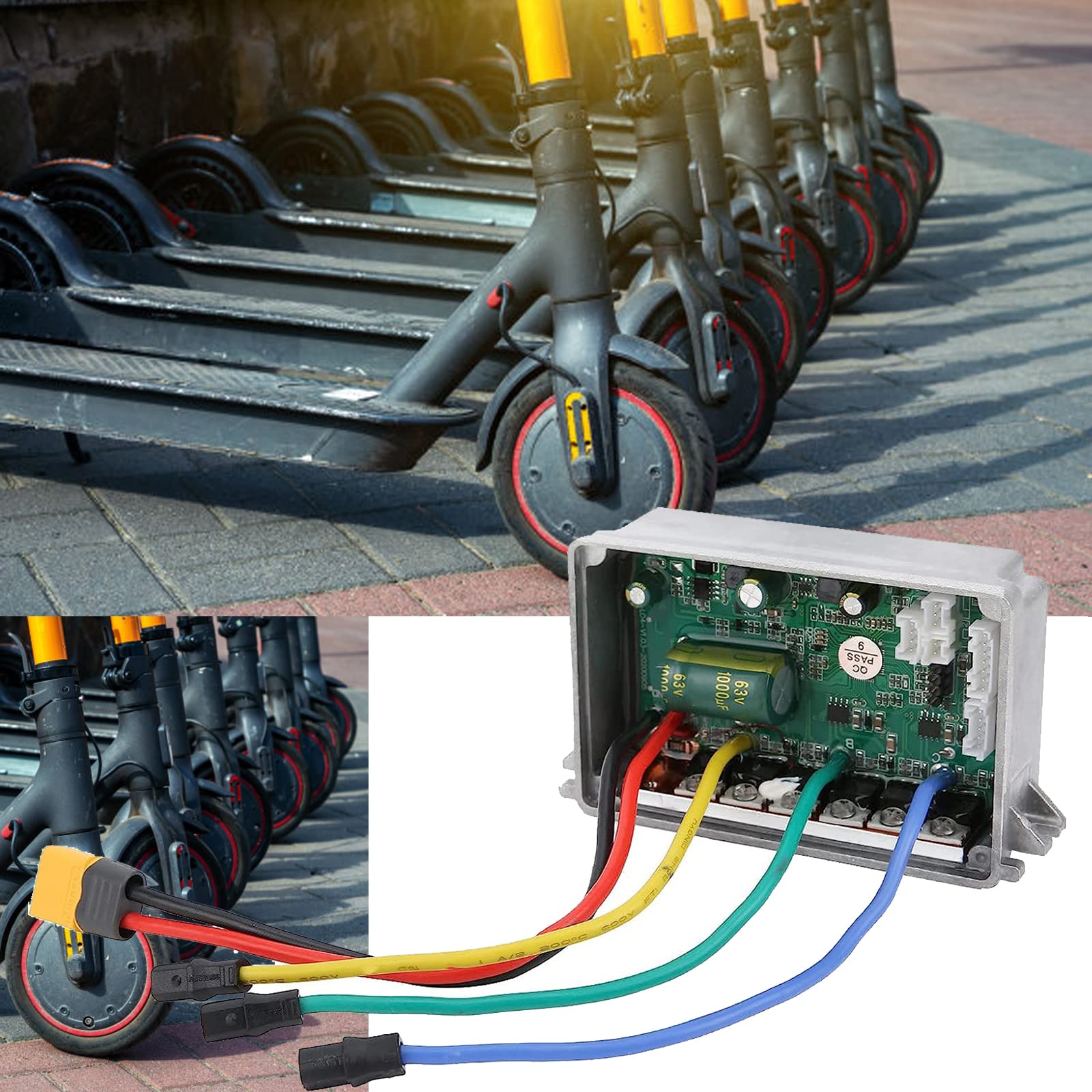 Motore brushless per scooter elettrico, kit di montaggio per la sostituzione delle parti accessorie della scheda controller dello scooter per velocità costante Ninebot Controllo sensibile dei cambi