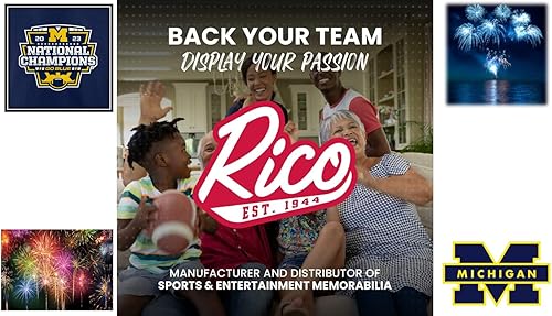 Miniatura 6 de University of Michigan Wolverines 2023-24 National Championship - Marco de matrícula dorado anodizado cromado de larga duración de la NCAA, muestra