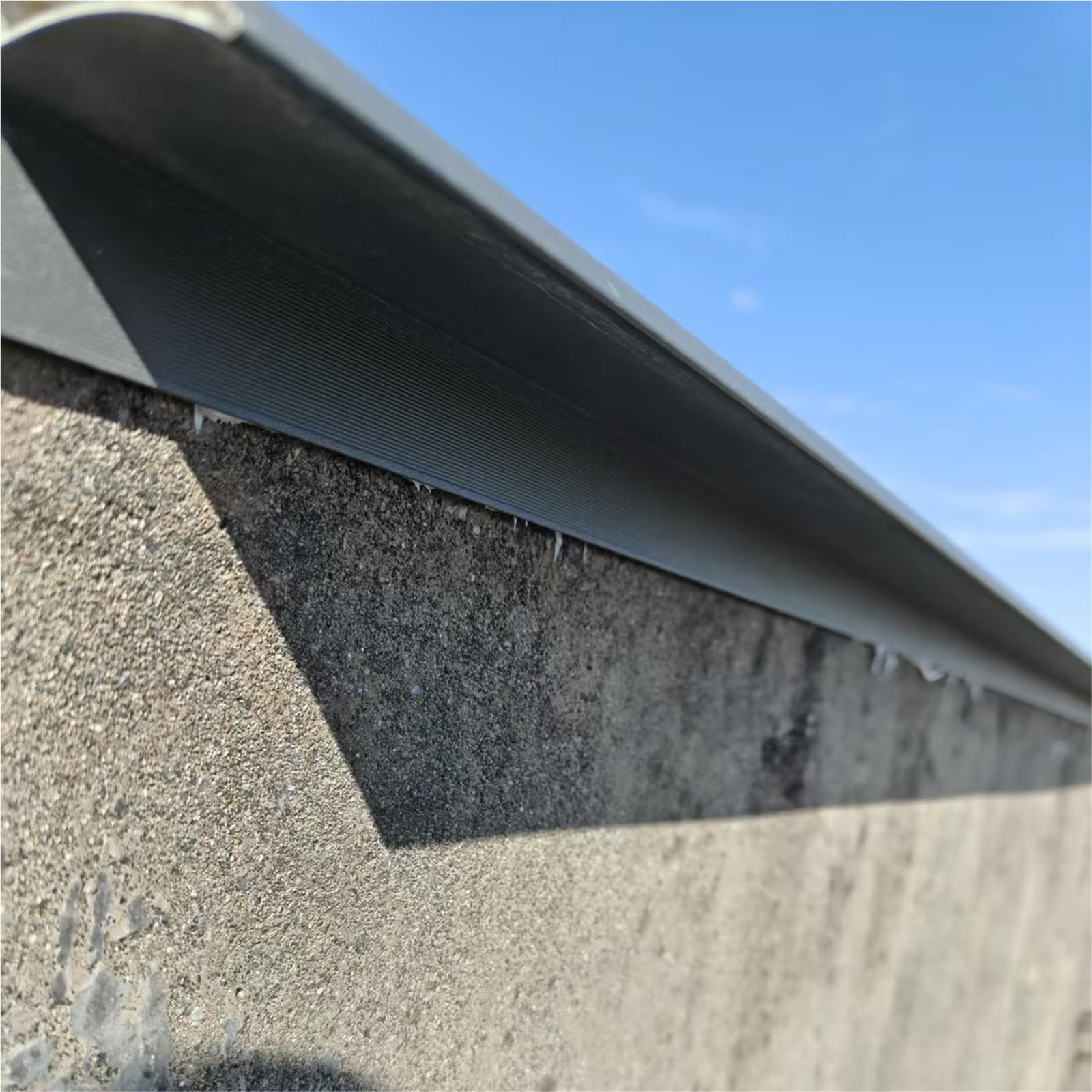 Schnabel-Aluminium-Regenschutz, Tropfprofil, für Dächer, 4 Stück (60 cm x 20 mm), wetterfest, Schutz für Traufen, Fensterbänke und Außenwand-Eds