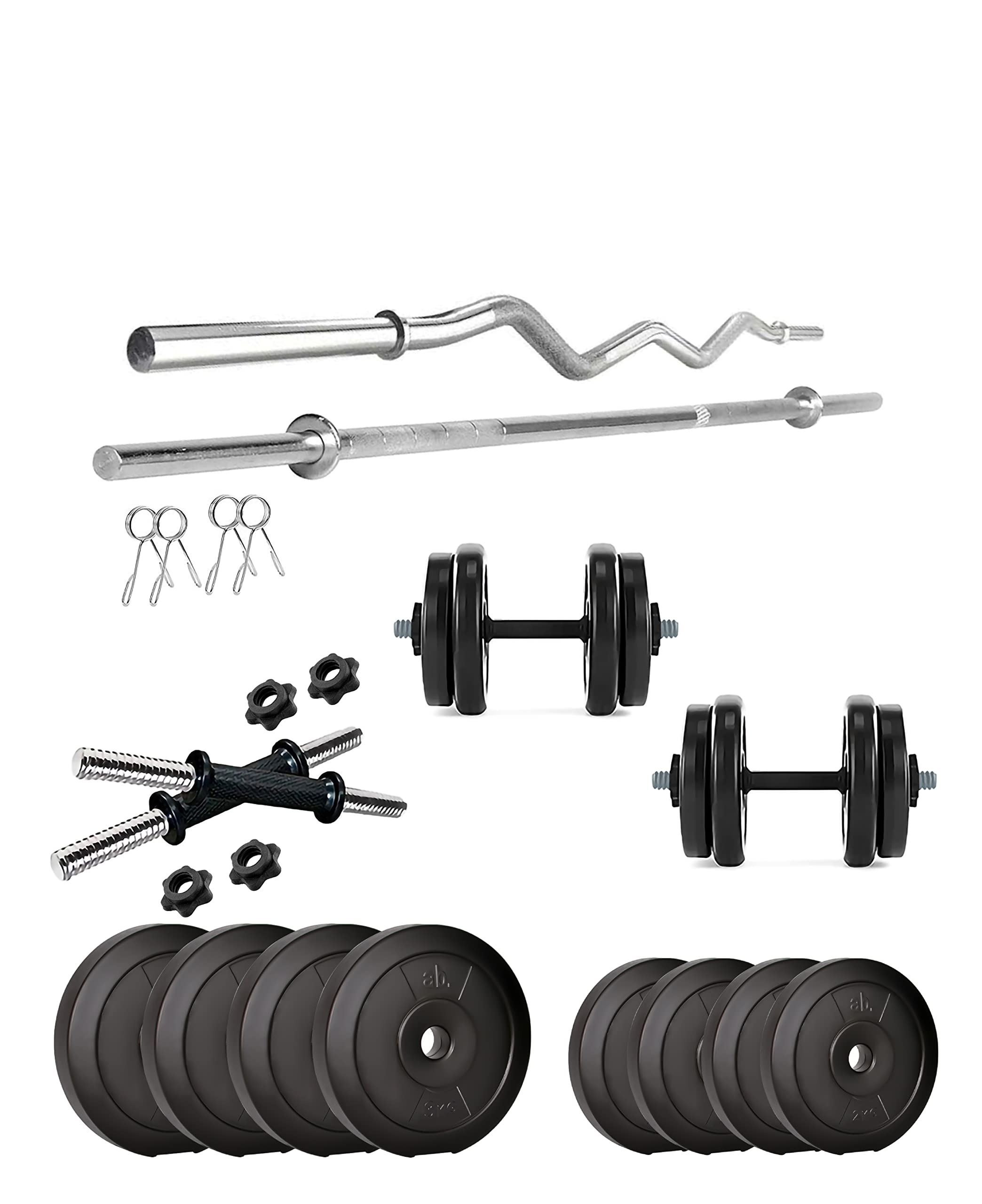 anythingbasic. PVC 16 Kg Home Gym Set with 3-3 Ft Gym Rods and One Pair Dumbbell Rods, Black (B09N8WMQFD) Amazon Price History, Amazon Price Tracker