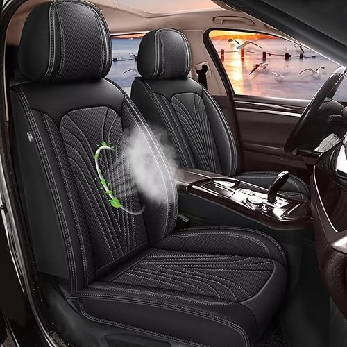 Juego completo de fundas de asiento de automóvil para Nissan Murano 2011-2023 2024, piel sintética, transpirable e impermeable, antideslizante, 5