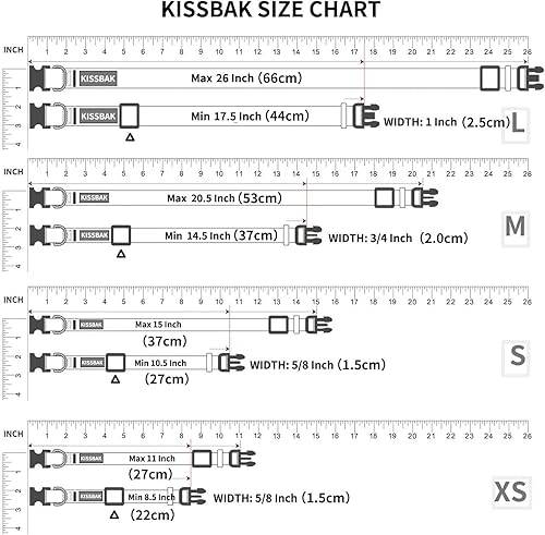 Miniatura 4 de KISSBAK Collar para perros medianos, diseño especial, lindo collar de perro para niña, suave, ajustable, floral, para cachorro, para perros (M, Rosa