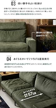 Amazon｜【開梱設置便】 CRASH GATE (クラッシュゲート) ソファ 2.5人