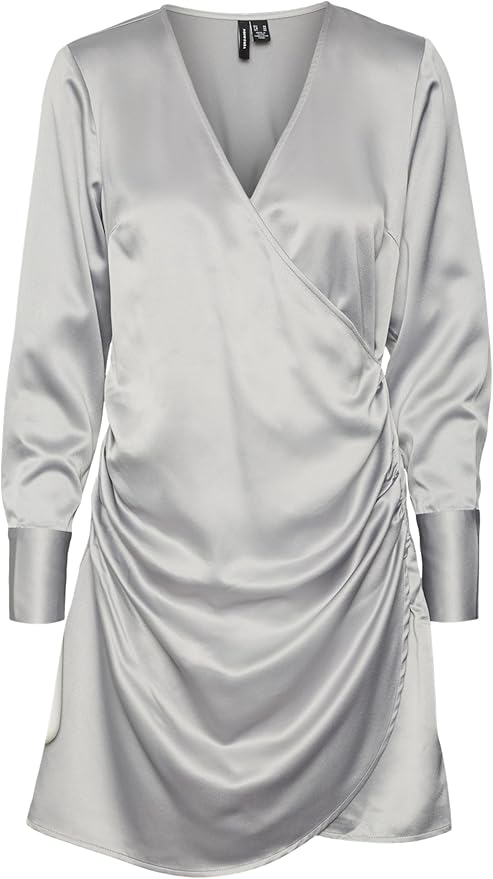 VERO MODA Vmmenny SL Smock-Vestido De Pantorrilla Wvn Ga Noos Largo