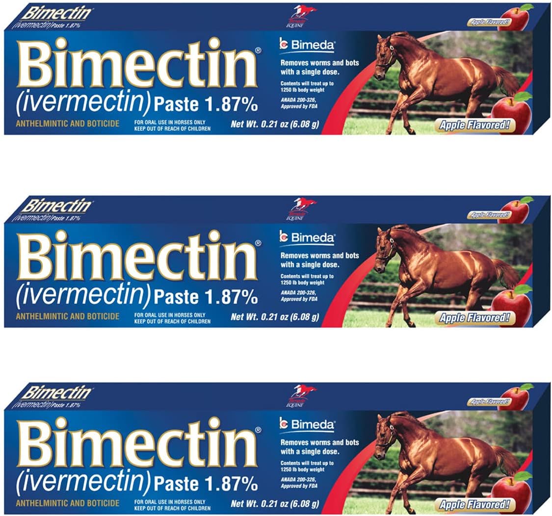 Buy Ivermectin Paste Equine Dewormer New 3 Pack Online In Indonesia B09fl795x6