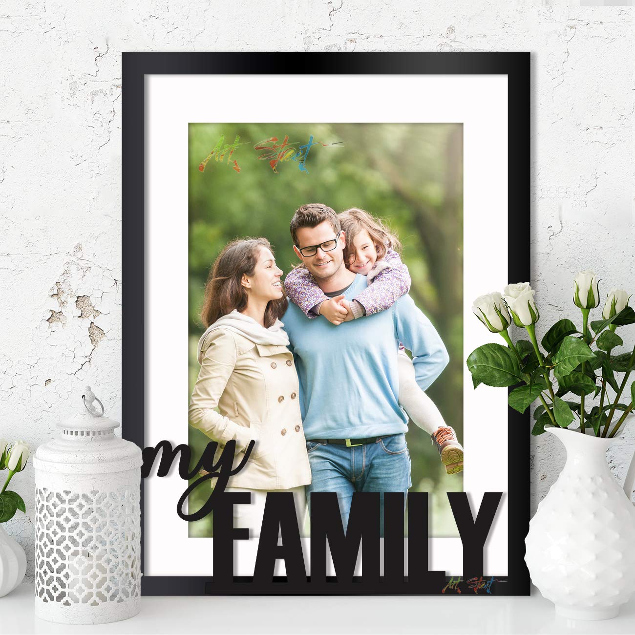Art Street Personalized My Family Photo Frame (Outer Size 13 x 17 Inches) (ASPWT22291)