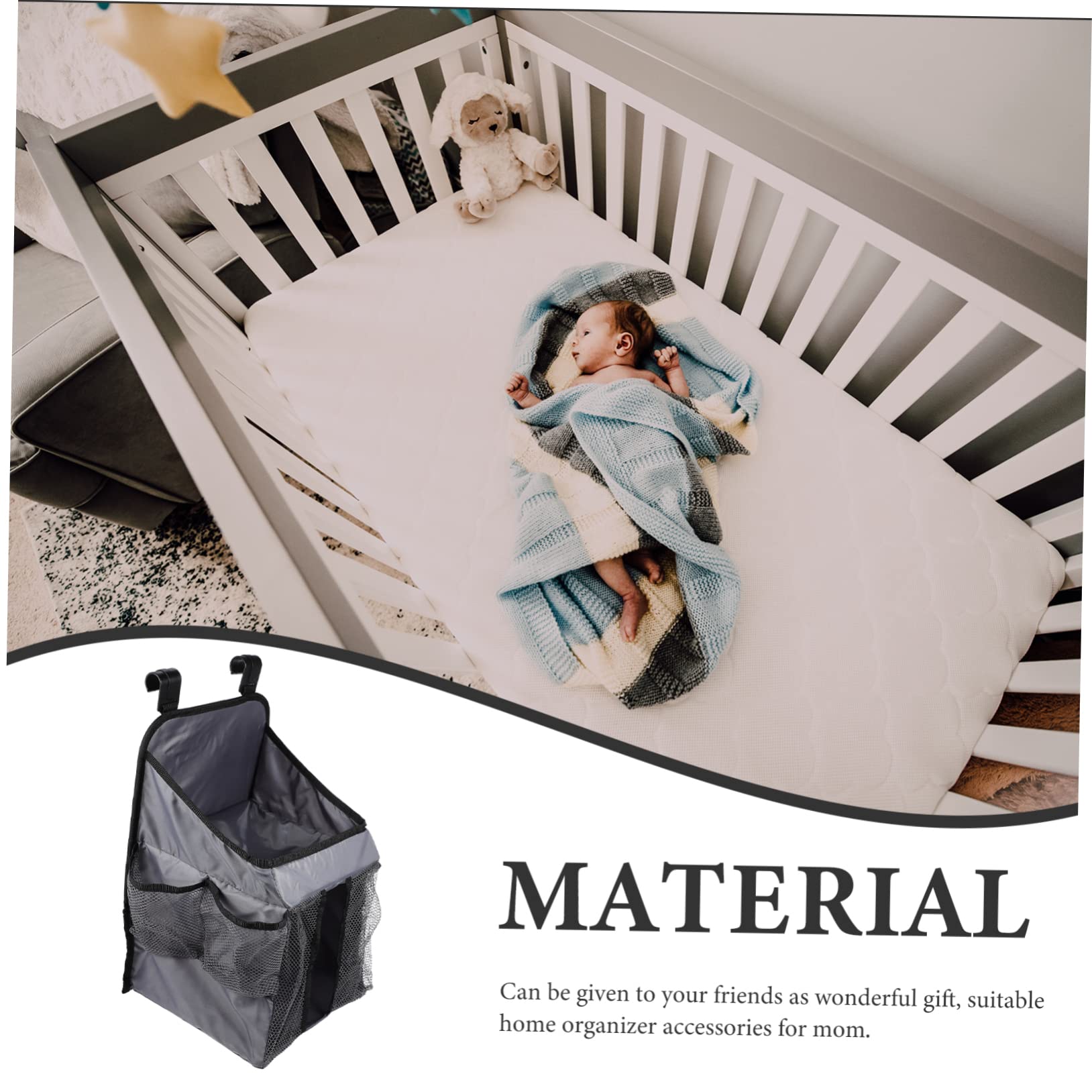 ifundom Bolsa de Pañales Organizador de Pañales Colgante Hogar Soporte de Almacenamiento para Guardería Bolsa para Guardar Dormitorio o Sala de Estar