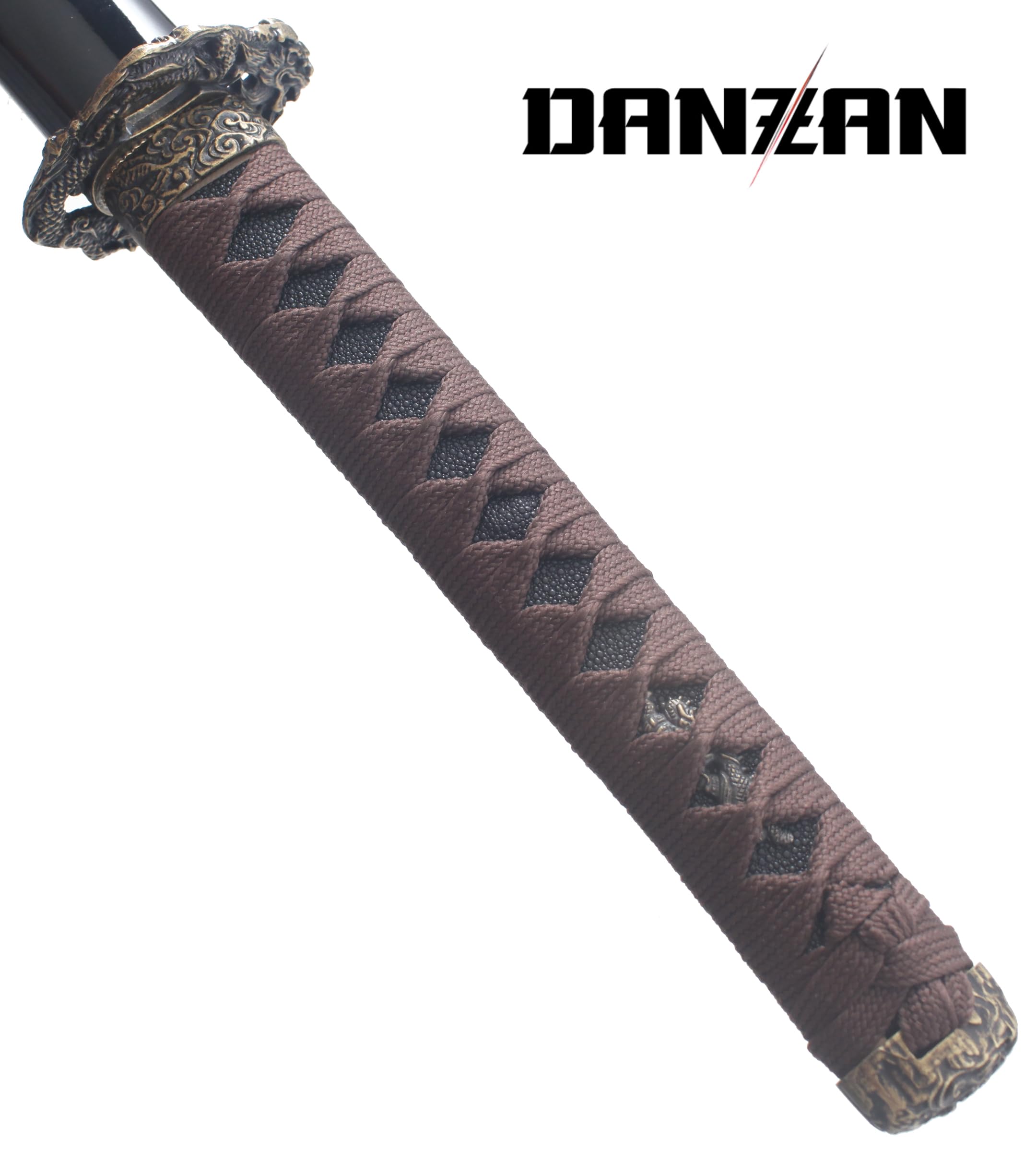 Danzan Katana Dragon en Bois - Sabre d'Entraînement Japonais - Décoration