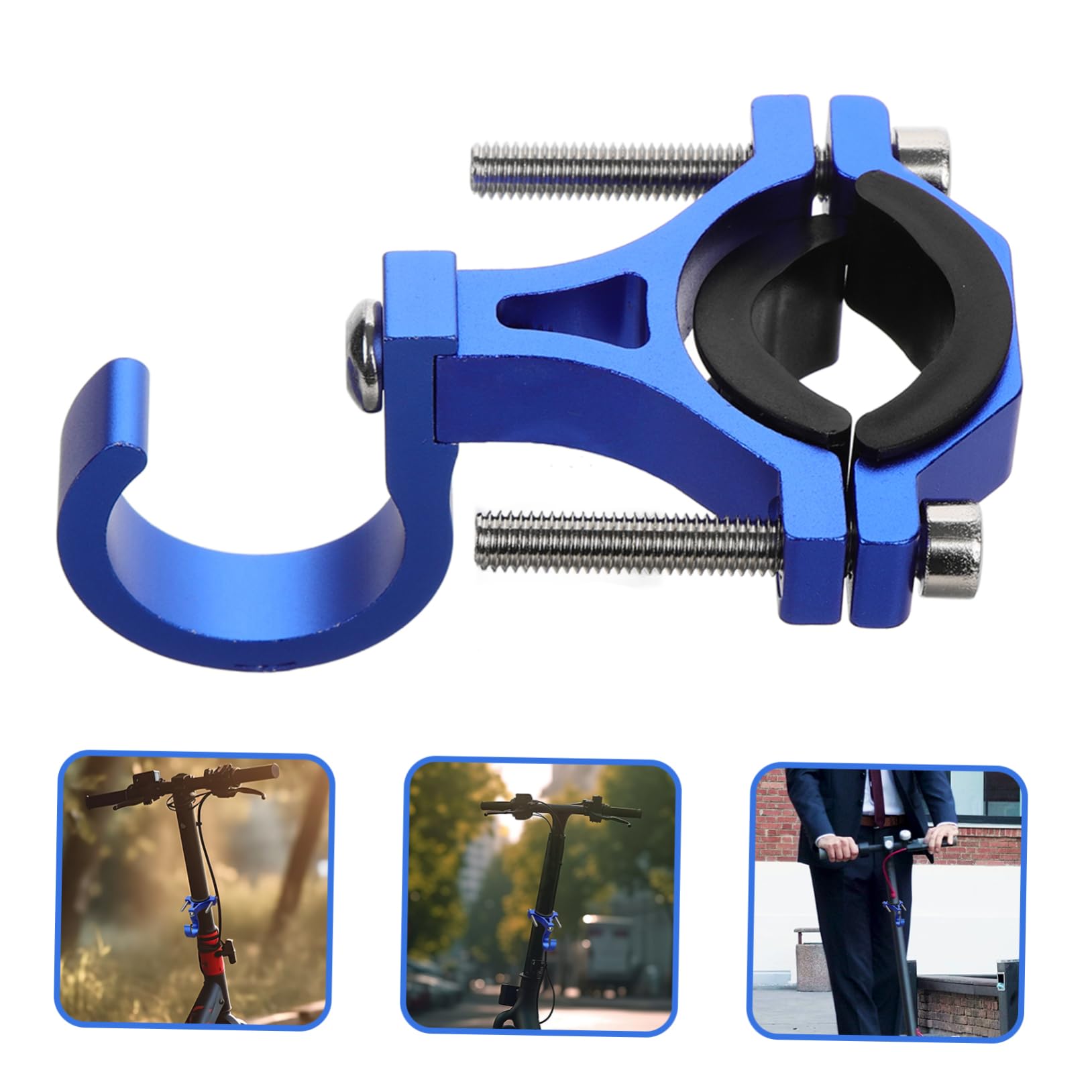 YARNOW Gancio Anteriore Licenza Estensori Accessori Per Scooter Alzate Guidato Scooter Elettrico Usb Kit Porta Carro Tampone Bullone Caricatore Auto Pro Lega Di Alluminio Blue