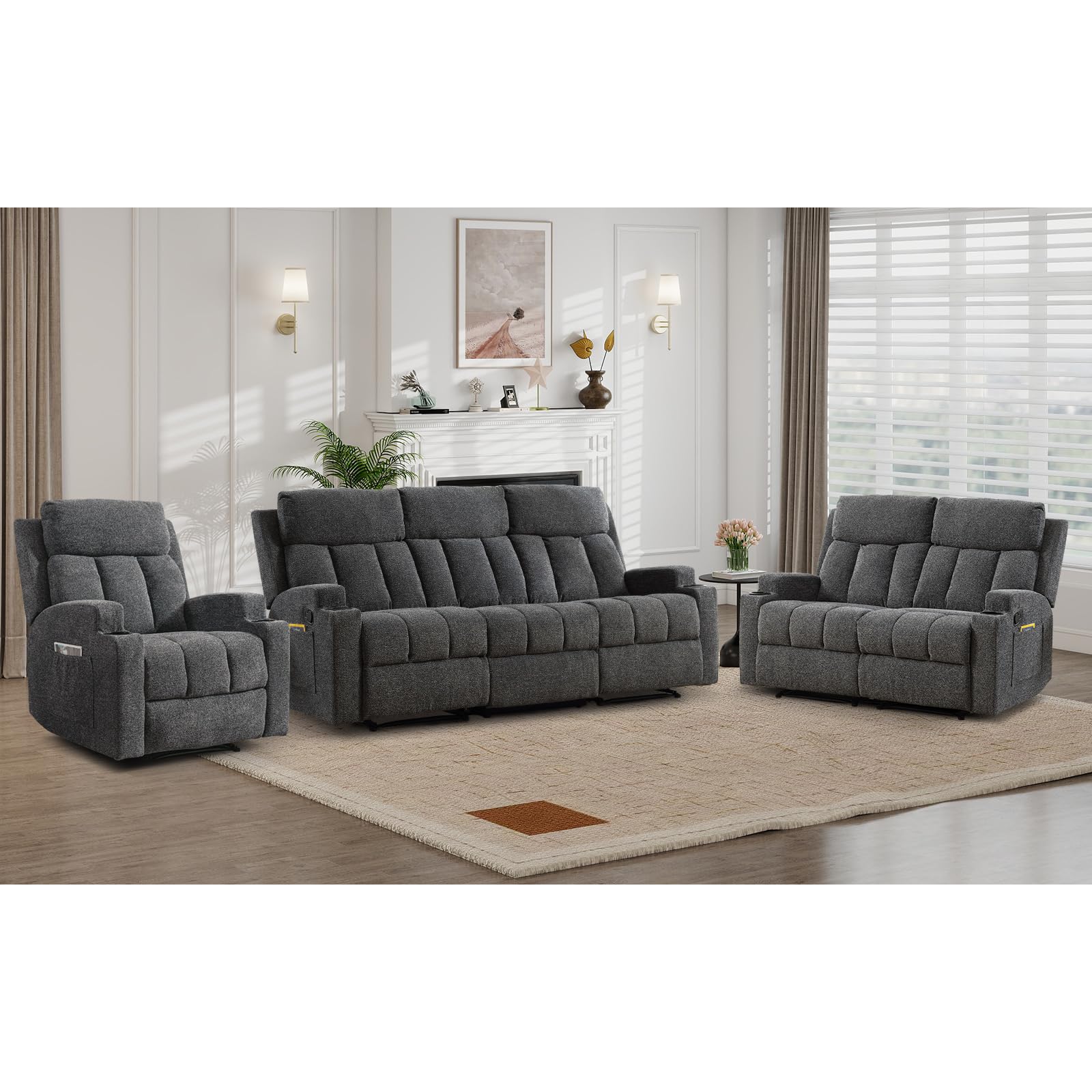 CANMOV Manual Recliner Set