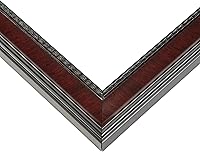 Vista 1 de Marco de fotos de madera real marrón 31 x 31 pulgadas de ancho de 1.25 pulgadas Profundidad del marco interior de 0.5 pulgadas Marco de fotos