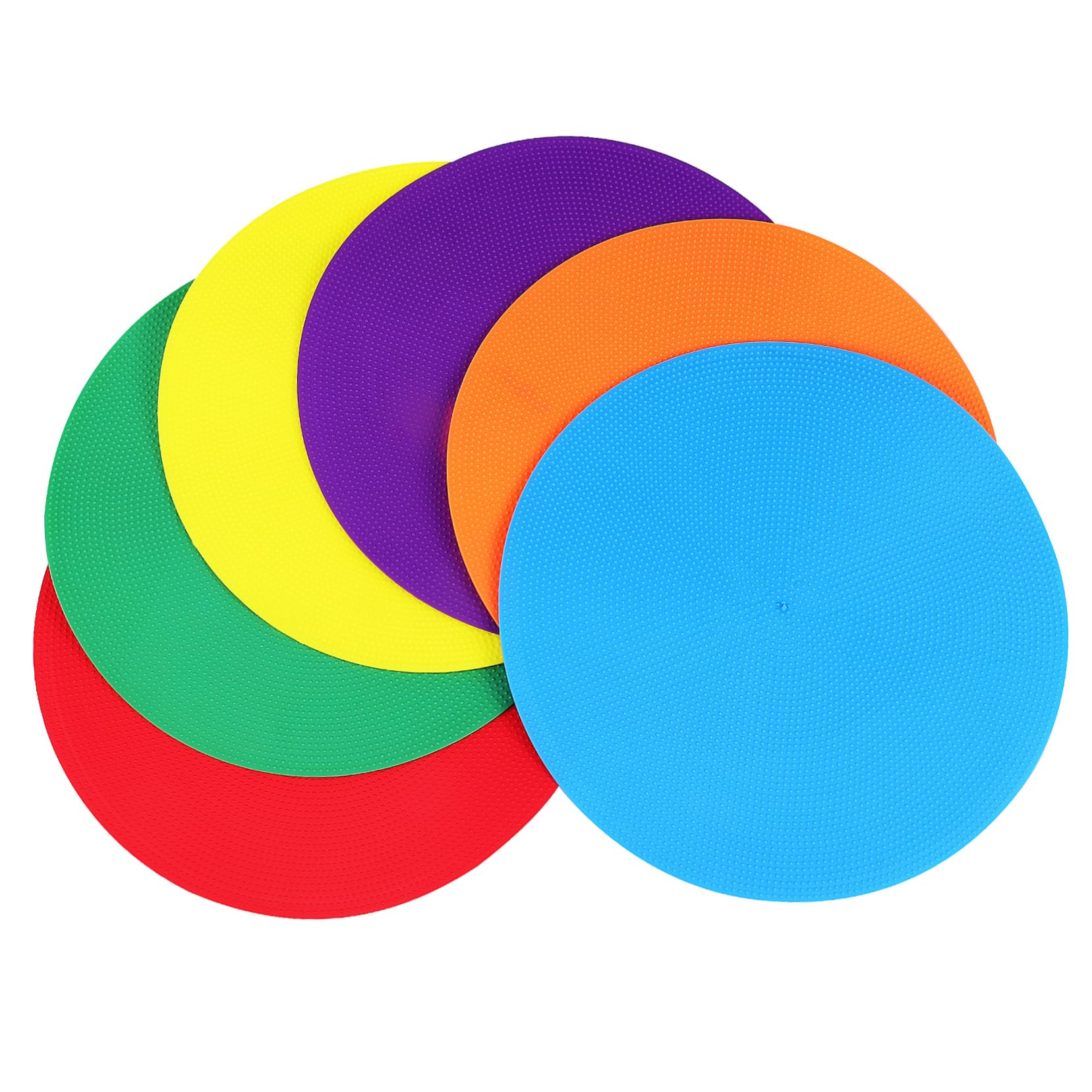 VICASKY 6Pcs Sports Dots Non Slip Floor Markers for Agility Training Versatile Spot Markers for Activities Lightweight and Portable for Soccer Football